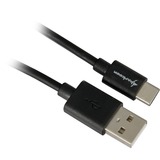 Sharkoon USB-A 2.0 - USB-C kabel Zwart, 1,5 meter