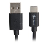 Sharkoon USB-A 2.0 - USB-C kabel Zwart, 3 meter