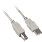 Sharkoon USB-A 2.0 naar USB-B kabel Grijs, 0,5 meter