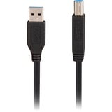 Sharkoon USB-A 3.2 Gen 1 naar USB-B kabel Zwart, 3 meter