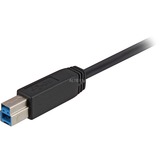 Sharkoon USB-A 3.2 Gen 1 naar USB-B kabel Zwart, 5 meter