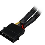 Sharkoon Y- Stroomadapter 4P Molex, 0,15m splitterkabel Zwart