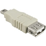 goobay Adapter USB 2.0, Mini-B > USB-A Zwart