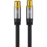 goobay Antennekabel Coax-plug > Coax-stekker Zwart, 2 m