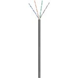 goobay CAT 6 netwerkkabel voor buitengebruik Zwart, 100 meter, U/UTP