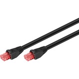 goobay Cat.6 netwerkkabel Zwart, 40 meter, U/UTP, Outdoor