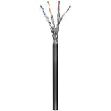 goobay Cat.6 netwerkkabel Zwart, 100 meter, S/FTP, Outdoor