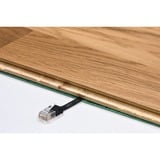 goobay Cat.6 netwerkkabel Zwart, 1,5 meter, U/UTP, RJ-45, Platte kabel