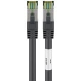 goobay Cat.8.1 netwerkkabel Zwart, 0,5 meter, S/FTP (PiMF), RJ-45