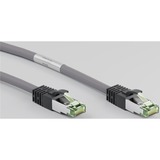 goobay Cat.8.1 netwerkkabel Grijs, 1 meter, S/FTP (PiMF), RJ-45