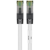 goobay Cat.8.1 netwerkkabel Wit, 0,5 meter, S/FTP (PiMF), RJ-45