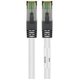 goobay Cat.8.1 netwerkkabel Wit, 3 meter, S/FTP (PiMF), RJ-45