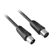 goobay Coax-kabel, 1,5 m Zwart, Retail