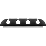 goobay Kabel Management 4-Slots kabelgeleiding Zwart, 2 stuks