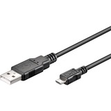 goobay Kabel USB 2.0 A -> USB Micro B Zwart, 5m