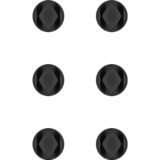goobay Kabelmanagement 2-slot (mini) kabelgeleiding Zwart, 6 stuks