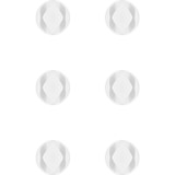 goobay Kabelmanagement 2-slot (mini) kabelgeleiding Wit, 6 stuks