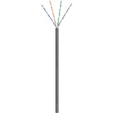 goobay Netwerkabel Cat.6 U/UTP, Outdoor Zwart, 100 meter