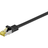 goobay Patchkabel RJ-45 S/FTP met Cat.7 Zwart, 0,5 meter