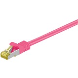 goobay Patchkabel RJ-45 S/FTP met Cat.7 Pink, 5 meter, Ruwe kabel