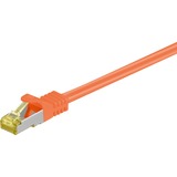 goobay Patchkabel RJ-45 S/FTP met Cat.7 Oranje, 0,5 meter, Ruwe kabel