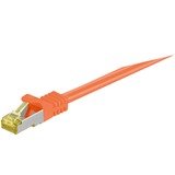 goobay Patchkabel RJ-45 S/FTP met Cat.7 Oranje, 1 meter, Ruwe kabel
