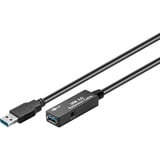 goobay Repeater USB 3.0 verlengkabel Zwart, 5 meter