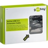 goobay Repeater USB 3.0 verlengkabel Zwart, 5 meter