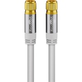 goobay SAT-Antennekabel (135 dB) Wit, 1 m