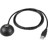 goobay USB 2.0 verlengkabel, USB-A Stecker > USB-A Desktop 1-Poort Zwart, 1,5 m
