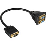 goobay VGA splitter splitterkabel Zwart