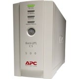 APC Back-UPS 500VA noodstroomvoeding Beige, 4x C13 uitgang, USB, BK500EI, Retail