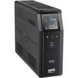 APC Back-UPS PRO BR1200SI - Noodstroomvoeding ups Zwart, 8x C13 uitgang, 2x USB lader (type A & C), 1200VA, USB dataport