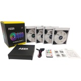 AZZA 4 x Hurricane II Digital RGB + Digital RF Remote case fan Zwart