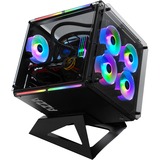 AZZA Cube 802F show-case Zwart, Window-kit
