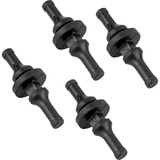Alpenföhn Rubberen Bevestigingen voor Koelers modding Zwart, 4 stuks rubberen fan bevestigingen