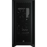 Corsair 4000D AIRFLOW Tempered Glass midi tower behuizing Zwart | 1x USB-A | 1x USB-C | Tempered Glass