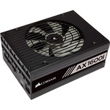 Corsair AX1600i, 1600 Watt voeding  Zwart, 10x PCIe, Full Kabel-management