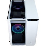 Corsair Crystal 280X RGB Tower-behuizing Wit | 2x USB-A 3.2 (5 Gbit/s) | 2x Audio | Window-kit