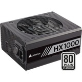 Corsair HX1000, 1000 Watt voeding Zwart, 8x PCIe, Full kabelmanagement