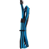 Corsair Premium Individually Sleeved EPS12V/ATX12V Type 4 Gen 4 kabel Blauw/zwart, 2 stuks