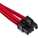 Corsair Premium Individually Sleeved PCIe Type 4 Gen 4 kabel Rood, 2 stuks