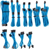 Corsair Premium Individually Sleeved PSU Pro Kit Type 4 Gen 4 kabel blauw, 20-delig