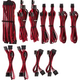 Corsair Premium Individually Sleeved PSU Pro Kit Type 4 Gen 4 kabel Rood/zwart, 20-delig