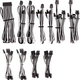 Corsair Premium Individually Sleeved PSU Pro Kit Type 4 Gen 4 kabel Wit/zwart, 20-delig