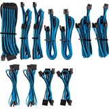 Corsair Premium Individually Sleeved PSU Pro Kit Type 4 Gen 4 kabel blauw/zwart, 20-delig