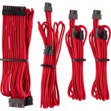 Corsair Premium Individually Sleeved PSU Starter Kit Type 4 Gen 4 kabel Rood, 8-delig
