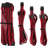 Corsair Premium Individually Sleeved PSU Starter Kit Type 4 Gen 4 kabel Rood/zwart, 8-delig