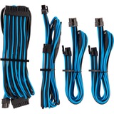 Corsair Premium Individually Sleeved PSU Starter Kit Type 4 Gen 4 kabel blauw/zwart, 8-delig
