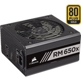 Corsair RM650X (2018), 650 Watt voeding Zwart, 4x PCIe, Full Kabel-management